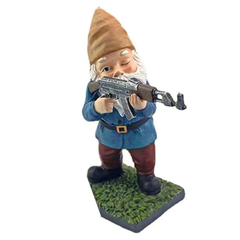 Military Humor Gnome Statue