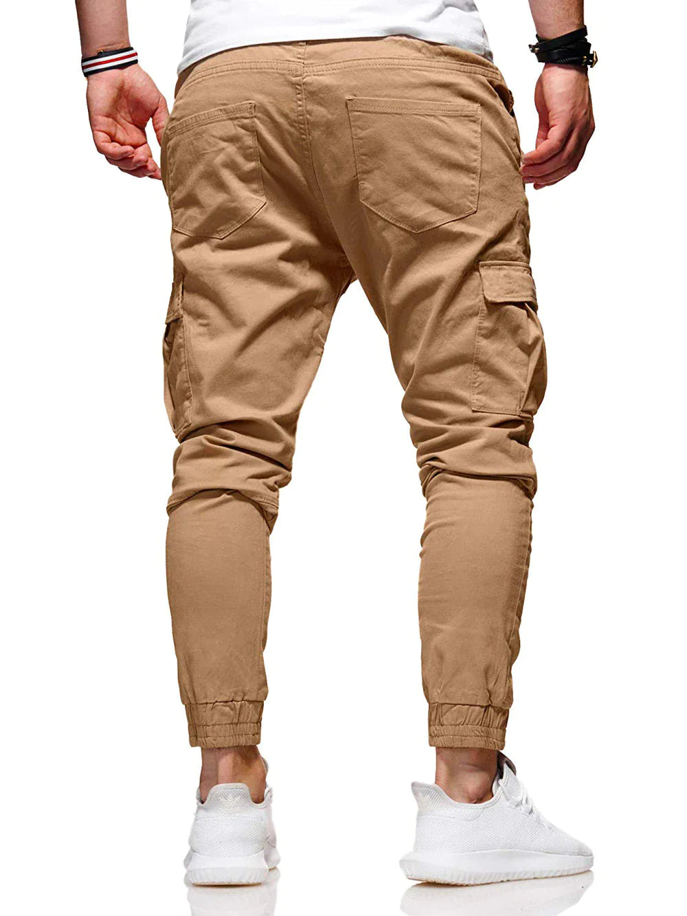 Men's Casual Joggers Pants Sweatpants Cargo Combat Loose Sport Workout Trousers