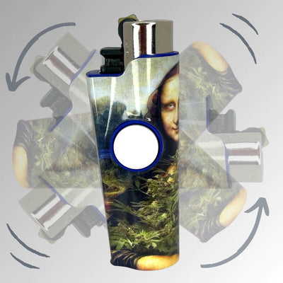 FLKR LYTR® Fidget Spinner Lighter Case "Mona Blaza" for Clipper Lighter® Case - $11.99