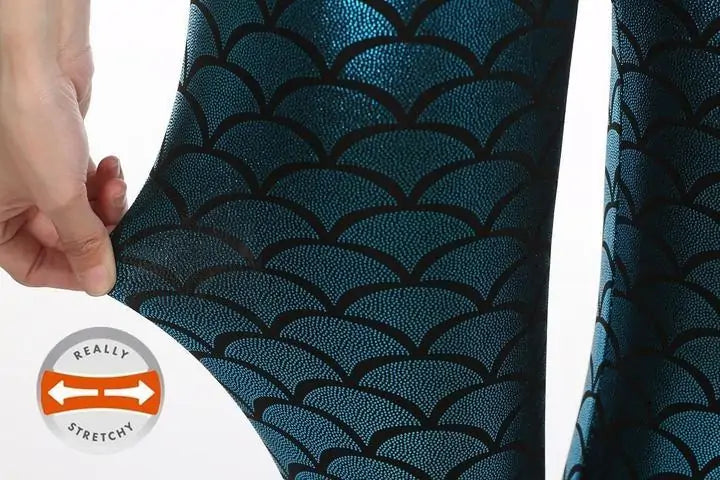 Leg Shaping Reflective Mermaid Leggings