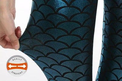 Leg Shaping Reflective Mermaid Leggings