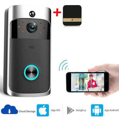 Smart Wireless WiFi Video Doorbell Phone Door Ring Intercom Security Camera Bell