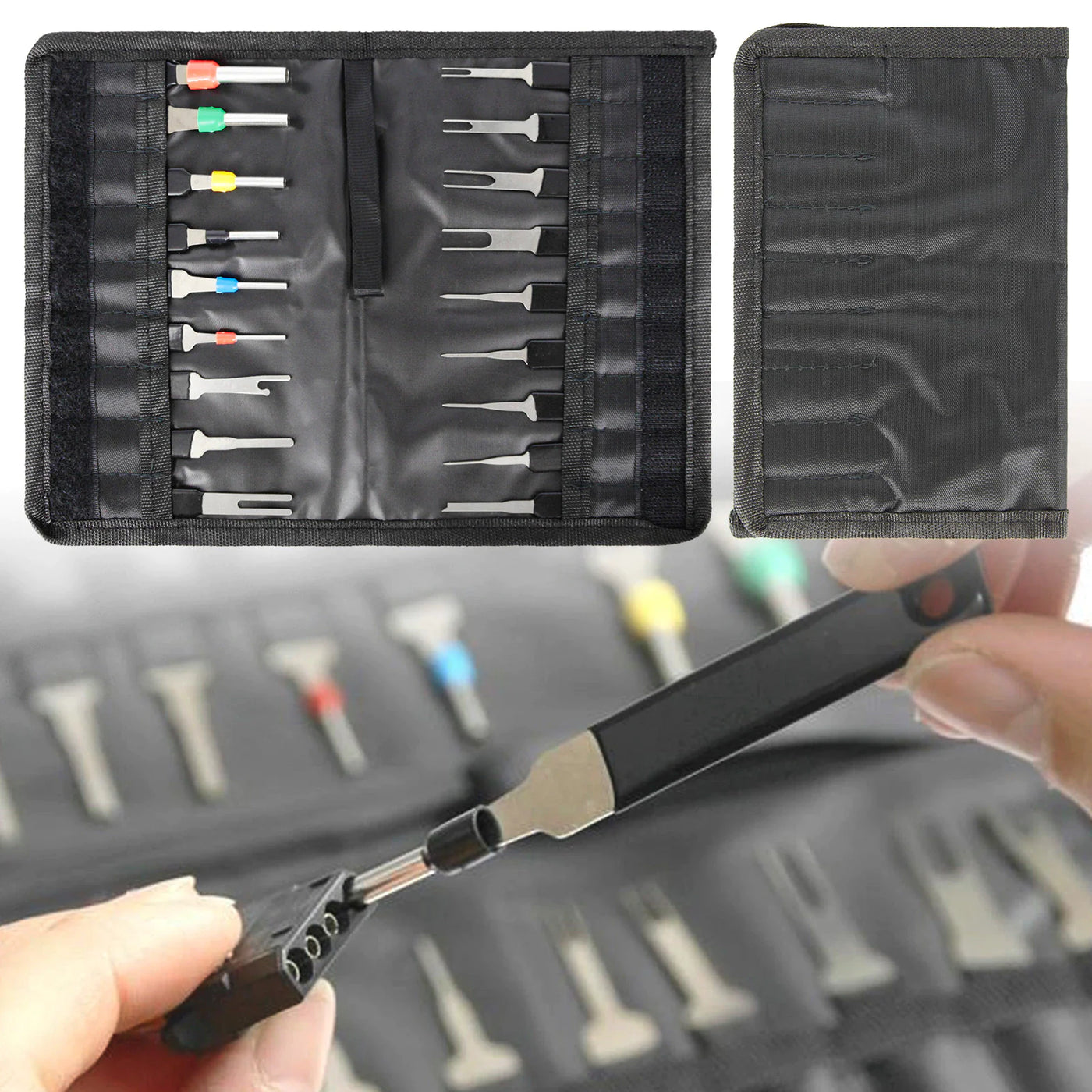 18Pcs Heavy Duty Thick Car Terminal Removal Kit Wire Connector Pin Release Tool