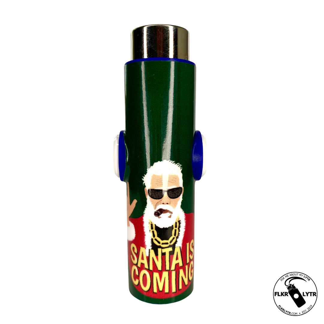 FLKR LYTR® Fidget Spinner Lighter Case for Clipper Lighter® Limited Edition "Badder Santa Clause" Amazon Prime - $11.99