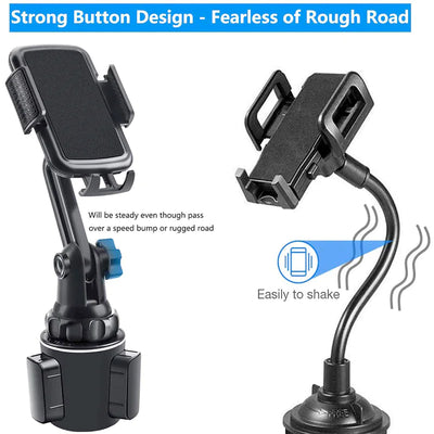 Universal 360° Adjustable Car Mount Cup Stand Cradle Holder For Cell Phone USA