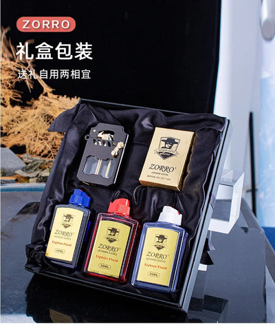 2025 New Zorro Kerosene Lighter Cyber Mecha Transparent Bin Rocker Cool Classic Torrens Tide Men Lighters