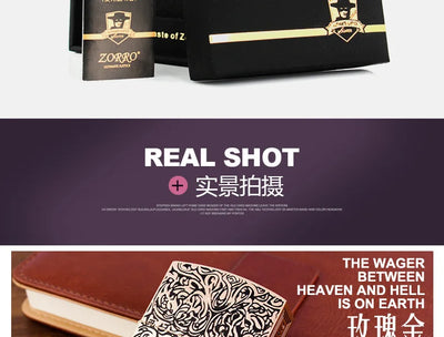 1:1 Limited Edition ZORRO Oversized Kerosene Lighter Metal Personality Constantine Creative Heavy Armor Oversized Lighter Gift