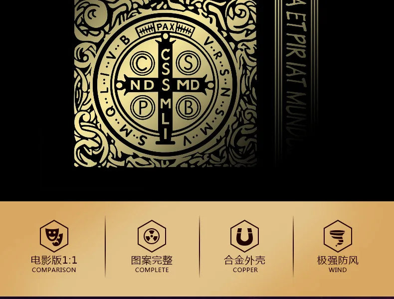 1:1 Limited Edition ZORRO Oversized Kerosene Lighter Metal Personality Constantine Creative Heavy Armor Oversized Lighter Gift