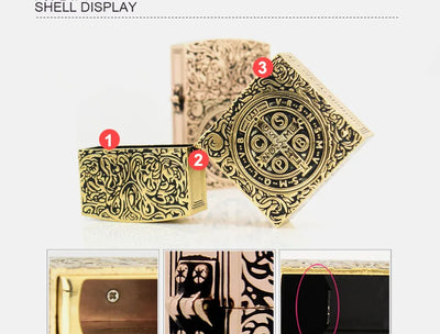 1:1 Limited Edition ZORRO Oversized Kerosene Lighter Metal Personality Constantine Creative Heavy Armor Oversized Lighter Gift