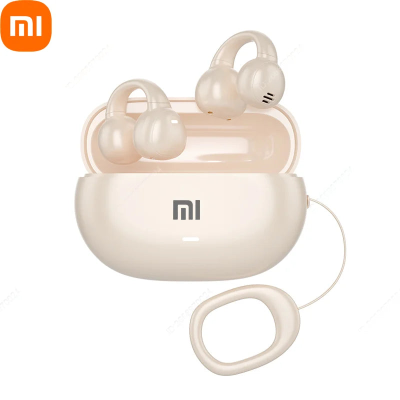 Xiaomi Bone Conduction Earphones Bluetooth 5.3 Headphones Noise Cancelling Clip-On Ear Wireless Earbuds with Long Battery Life