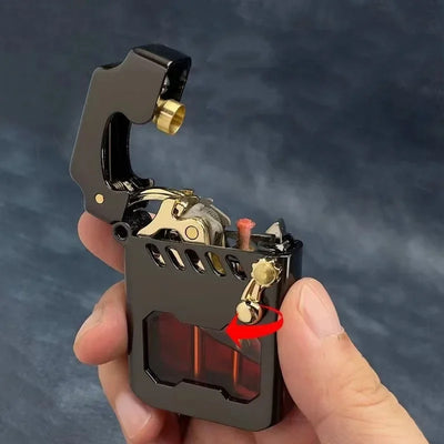 2025 New Zorro Kerosene Lighter Cyber Mecha Transparent Bin Rocker Cool Classic Torrens Tide Men Lighters