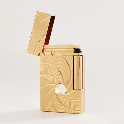 JT Dunant Lighters 007 Spiral Hole Bright Sound Inflatable Butane Gas Lighter Smoking Tool 2024 Valentine's Gift for Cigarettes