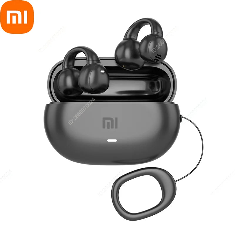 Xiaomi Bone Conduction Earphones Bluetooth 5.3 Headphones Noise Cancelling Clip-On Ear Wireless Earbuds with Long Battery Life