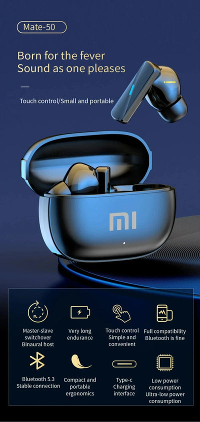 Original XIAOMI Air 7 Headphones Earbuds Wireless Bluetooth Earphone Ear Buds Headphone Case Sports Headset