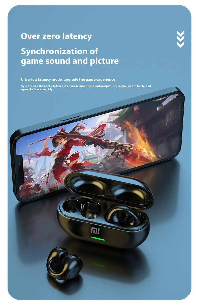 Xiaomi T7500 Bluetooth Earphones Wireless Bone Conduction HiFi Stereo Sports Waterproof Earphone With Microphone For Game Music
