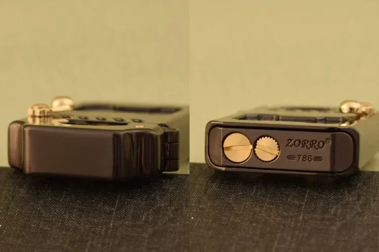 2025 New Zorro Kerosene Lighter Cyber Mecha Transparent Bin Rocker Cool Classic Torrens Tide Men Lighters Wholesale