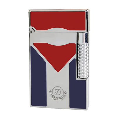 Cuba Gas Lighters Brass Lacquer Cuban Flag Smoking Accessories Tobacco Cigar Cigarette  Men Gift Collections Ding Sound