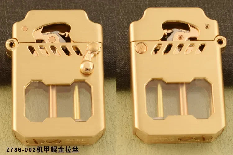 2025 New Zorro Kerosene Lighter Cyber Mecha Transparent Bin Rocker Cool Classic Torrens Tide Men Lighters Wholesale