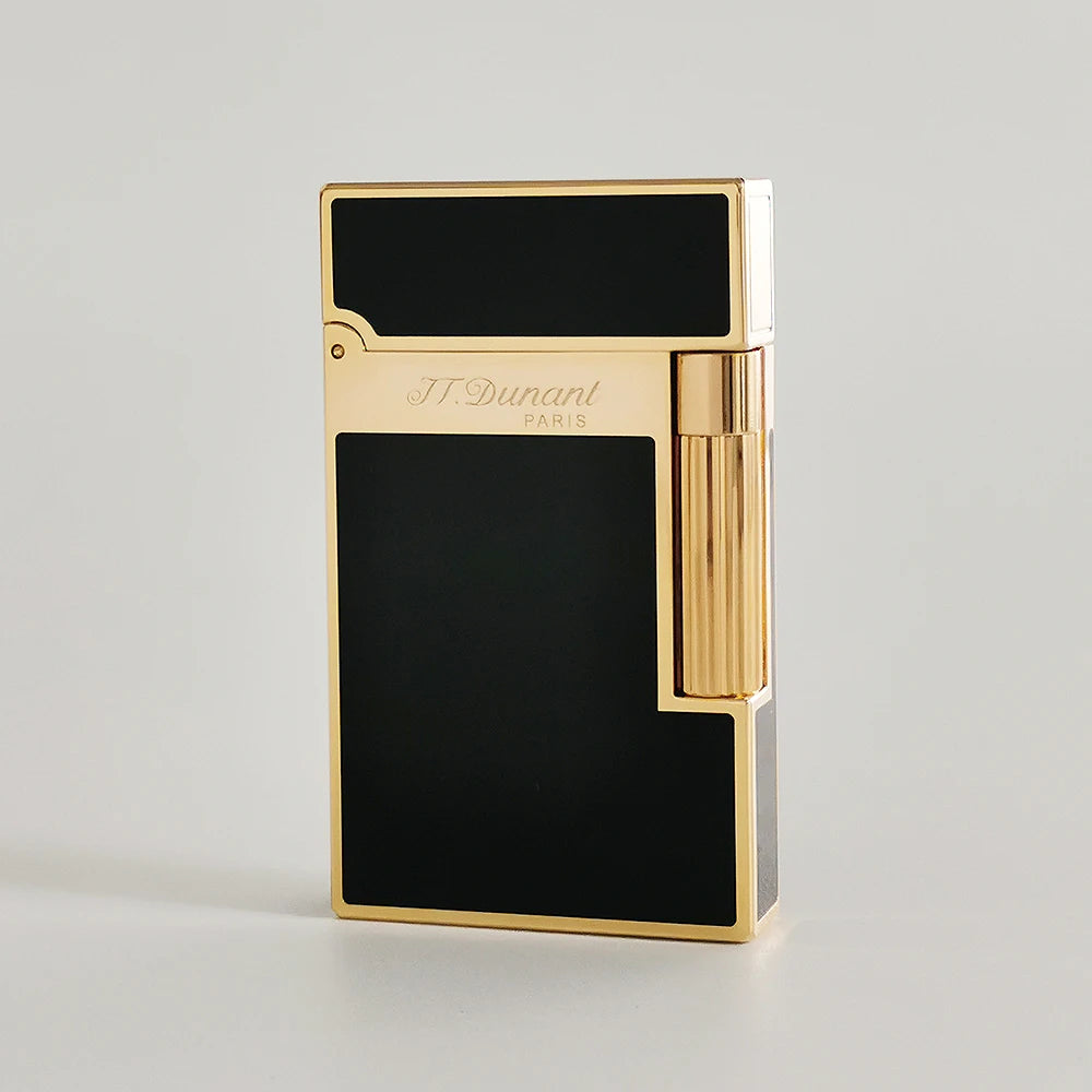 JT Dunant Lighters Natural Lacquer Ligne 2 Gas Metal Ping Sound Memorial Man Gift Handmade D logo  Brand Limited Edition
