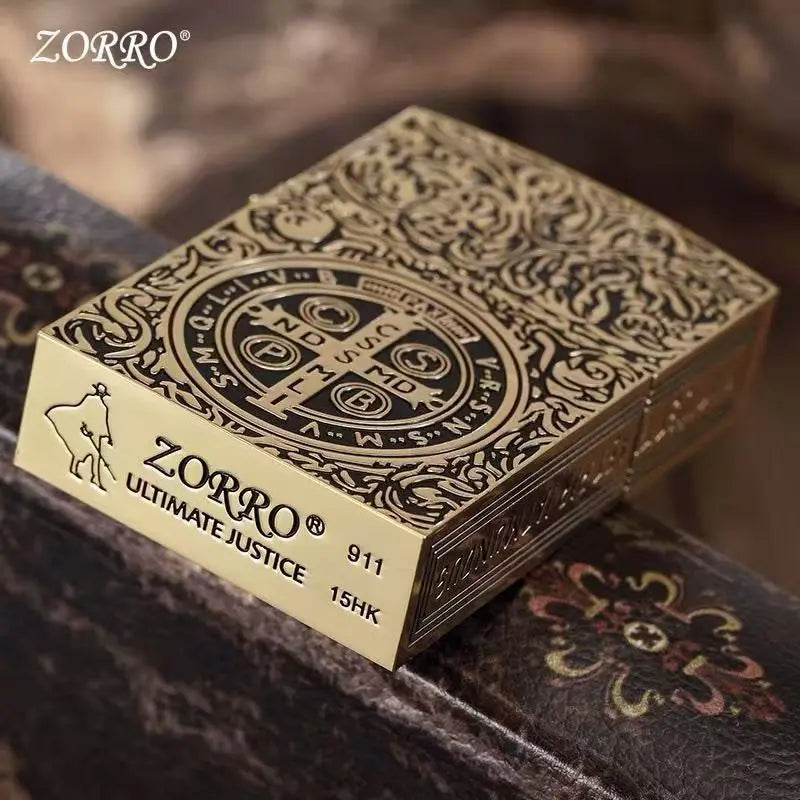 1:1 Limited Edition ZORRO Oversized Kerosene Lighter Metal Personality Constantine Creative Heavy Armor Oversized Lighter Gift