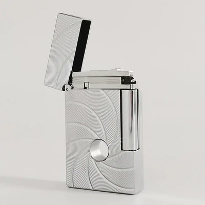 JT Dunant Lighters 007 Spiral Hole Bright Sound Inflatable Butane Gas Lighter Smoking Tool 2024 Valentine's Gift for Cigarettes