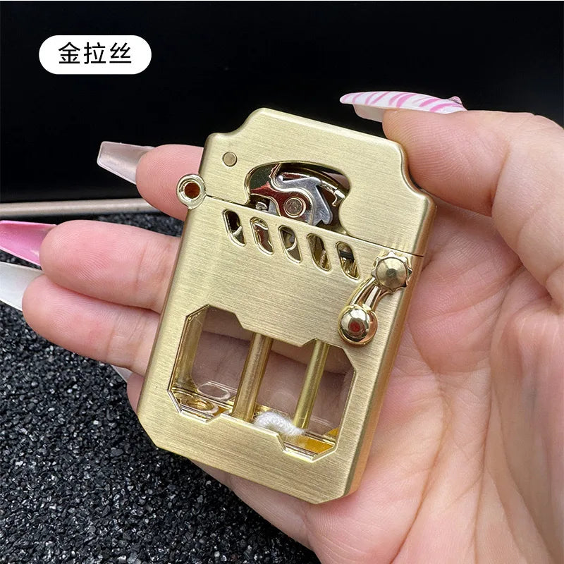 2025 New Zorro Kerosene Lighter Cyber Mecha Transparent Bin Rocker Cool Classic Torrens Tide Men Lighters Wholesale