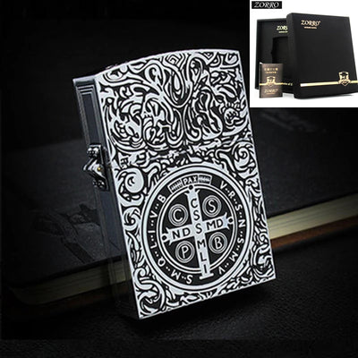 1:1 Limited Edition ZORRO Oversized Kerosene Lighter Metal Personality Constantine Creative Heavy Armor Oversized Lighter Gift