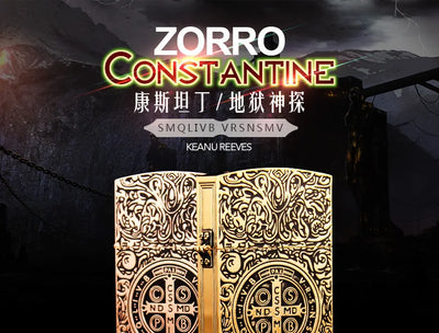 1:1 Limited Edition ZORRO Oversized Kerosene Lighter Metal Personality Constantine Creative Heavy Armor Oversized Lighter Gift