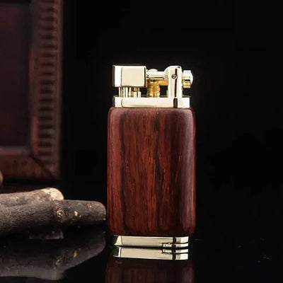 Zinc Alloy Metal Pipe Gas Lighter Refillable Cigarette Lighter Butane Oblique Briquet Gadgets