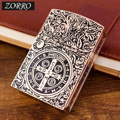 1:1 Limited Edition ZORRO Oversized Kerosene Lighter Metal Personality Constantine Creative Heavy Armor Oversized Lighter Gift