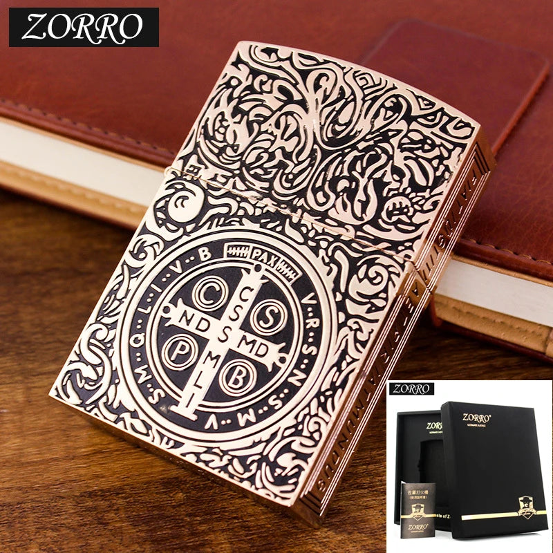 1:1 Limited Edition ZORRO Oversized Kerosene Lighter Metal Personality Constantine Creative Heavy Armor Oversized Lighter Gift