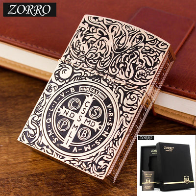 1:1 Limited Edition ZORRO Oversized Kerosene Lighter Metal Personality Constantine Creative Heavy Armor Oversized Lighter Gift