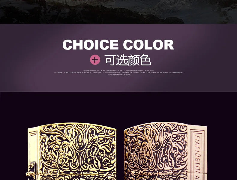 1:1 Limited Edition ZORRO Oversized Kerosene Lighter Metal Personality Constantine Creative Heavy Armor Oversized Lighter Gift