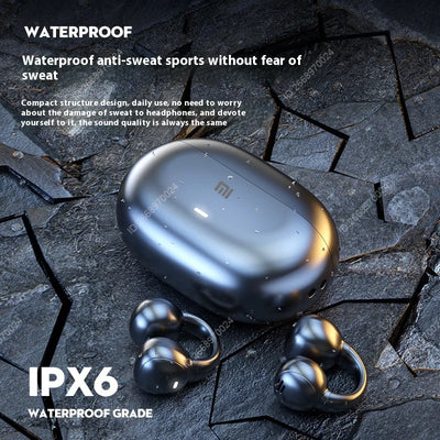 Xiaomi Bone Conduction Earphones Bluetooth 5.3 Headphones Noise Cancelling Clip-On Ear Wireless Earbuds with Long Battery Life