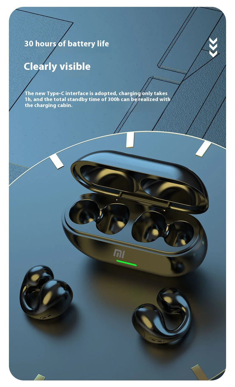 Xiaomi T7500 Bluetooth Earphones Wireless Bone Conduction HiFi Stereo Sports Waterproof Earphone With Microphone For Game Music