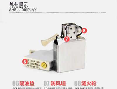 1:1 Limited Edition ZORRO Oversized Kerosene Lighter Metal Personality Constantine Creative Heavy Armor Oversized Lighter Gift