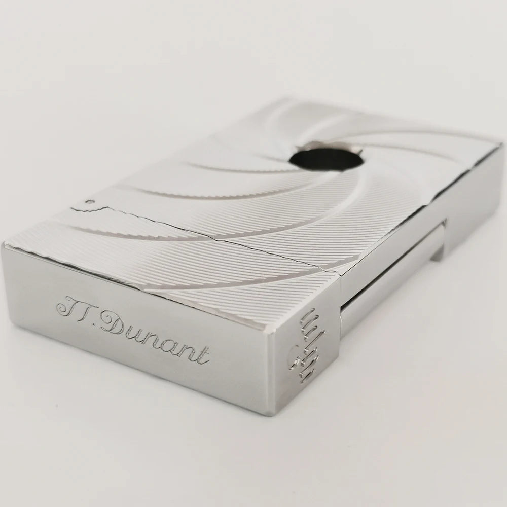 JT Dunant Lighters 007 Spiral Hole Bright Sound Inflatable Butane Gas Lighter Smoking Tool 2024 Valentine's Gift for Cigarettes