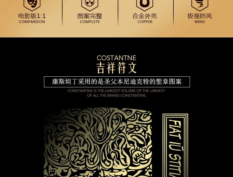 1:1 Limited Edition ZORRO Oversized Kerosene Lighter Metal Personality Constantine Creative Heavy Armor Oversized Lighter Gift