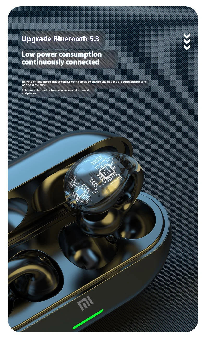 Xiaomi T7500 Bluetooth Earphones Wireless Bone Conduction HiFi Stereo Sports Waterproof Earphone With Microphone For Game Music