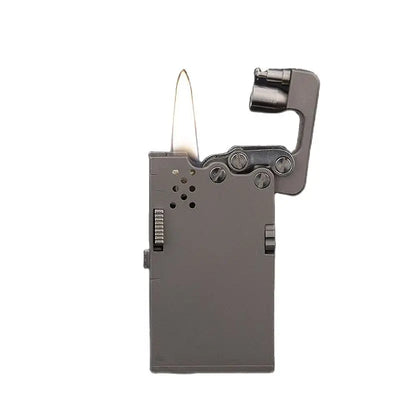 Handmade Brass Mechanical Automatic Ignition Gasoline Lighter And Titanium Alloy Material Gift Box