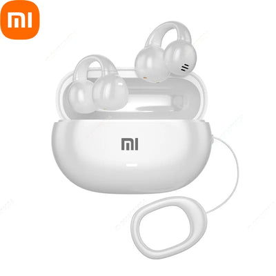 Xiaomi Bone Conduction Earphones Bluetooth 5.3 Headphones Noise Cancelling Clip-On Ear Wireless Earbuds with Long Battery Life