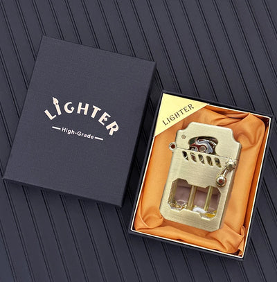 2025 New Zorro Kerosene Lighter Cyber Mecha Transparent Bin Rocker Cool Classic Torrens Tide Men Lighters Wholesale