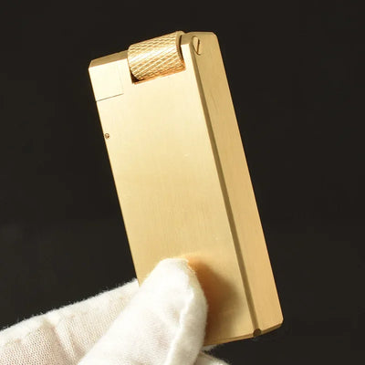 Vintage Heavy duty Trench Handmade Kerosene Lighter Brass Large Capacity Oil Tank Grinding Wheel Ignition Collection Lighters