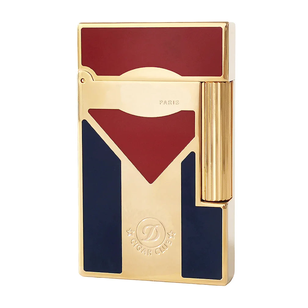 Cuba Gas Lighters Brass Lacquer Cuban Flag Smoking Accessories Tobacco Cigar Cigarette  Men Gift Collections Ding Sound