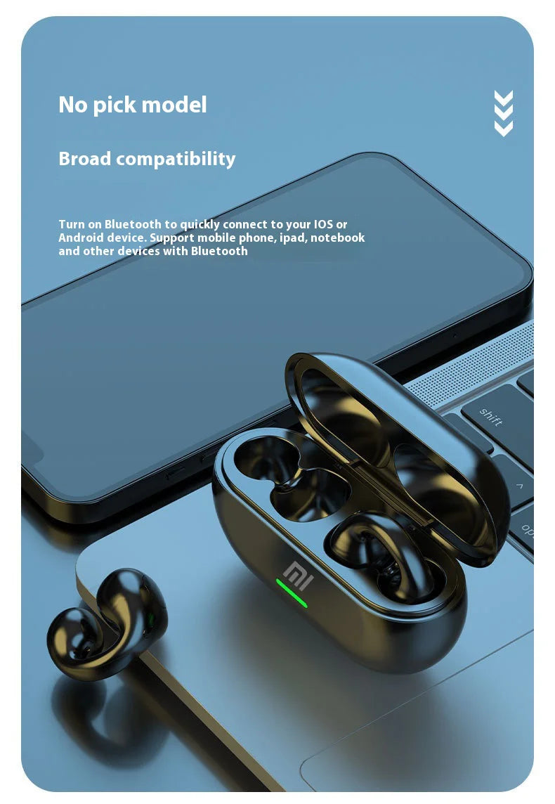 Xiaomi T7500 Bluetooth Earphones Wireless Bone Conduction HiFi Stereo Sports Waterproof Earphone With Microphone For Game Music