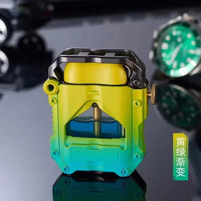 2025 New Zorro Kerosene Lighter Cyber Mecha Transparent Bin Rocker Cool Classic Torrens Tide Men Lighters