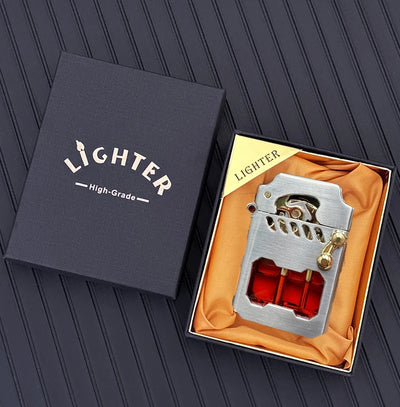 2025 New Zorro Kerosene Lighter Cyber Mecha Transparent Bin Rocker Cool Classic Torrens Tide Men Lighters Wholesale