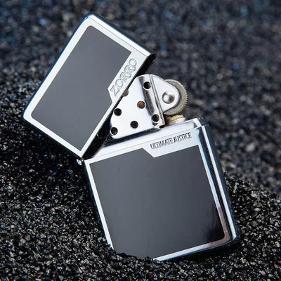 Zorro Original Copper Light Plate Gold Brushed Pure Copper Lighter Windproof Kerosene Lighter Narrow Machine Men's Cool Lighter