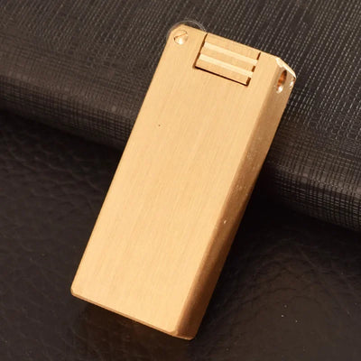 Vintage Heavy duty Trench Handmade Kerosene Lighter Brass Large Capacity Oil Tank Grinding Wheel Ignition Collection Lighters