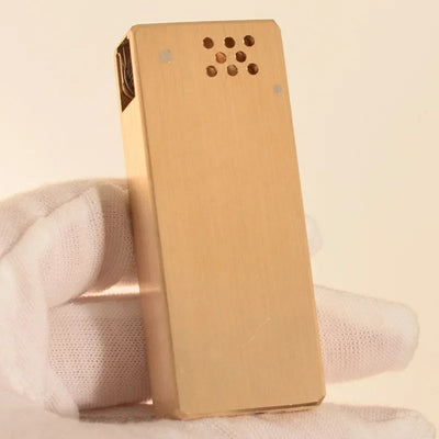 Vintage Heavy duty Trench Handmade Kerosene Lighter Brass Large Capacity Oil Tank Grinding Wheel Ignition Collection Lighters